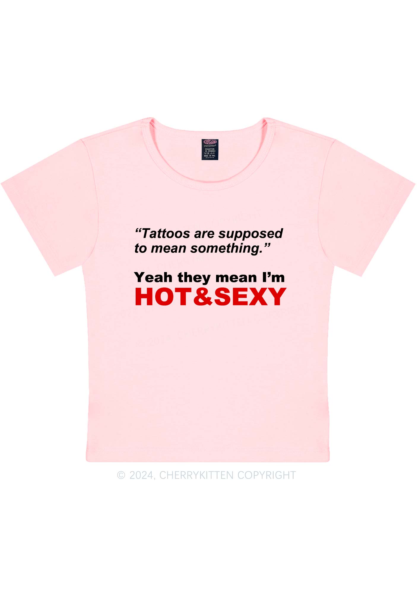 Hot And Sx Y2K Baby Tee Cherrykitten