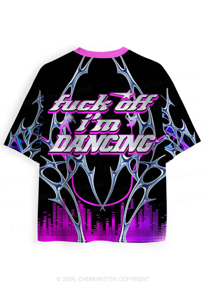 Fxxk Off Im Dancing Y2K Sport Jersey Shirts Cherrykitten