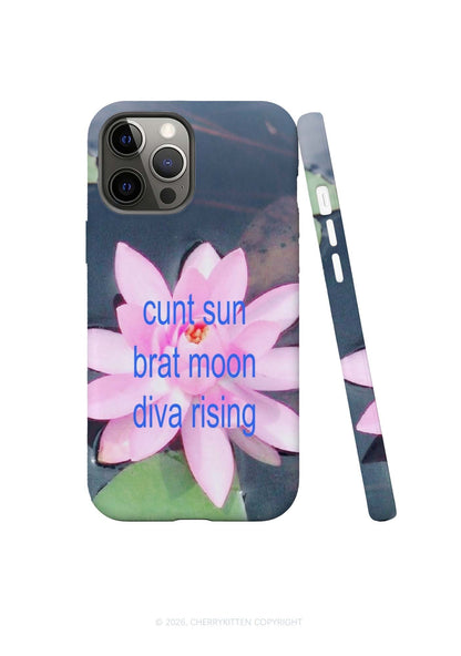 Cxxt Sun Brat Moon Diva Rising Lotus Y2K Phone Case Cherrykitten