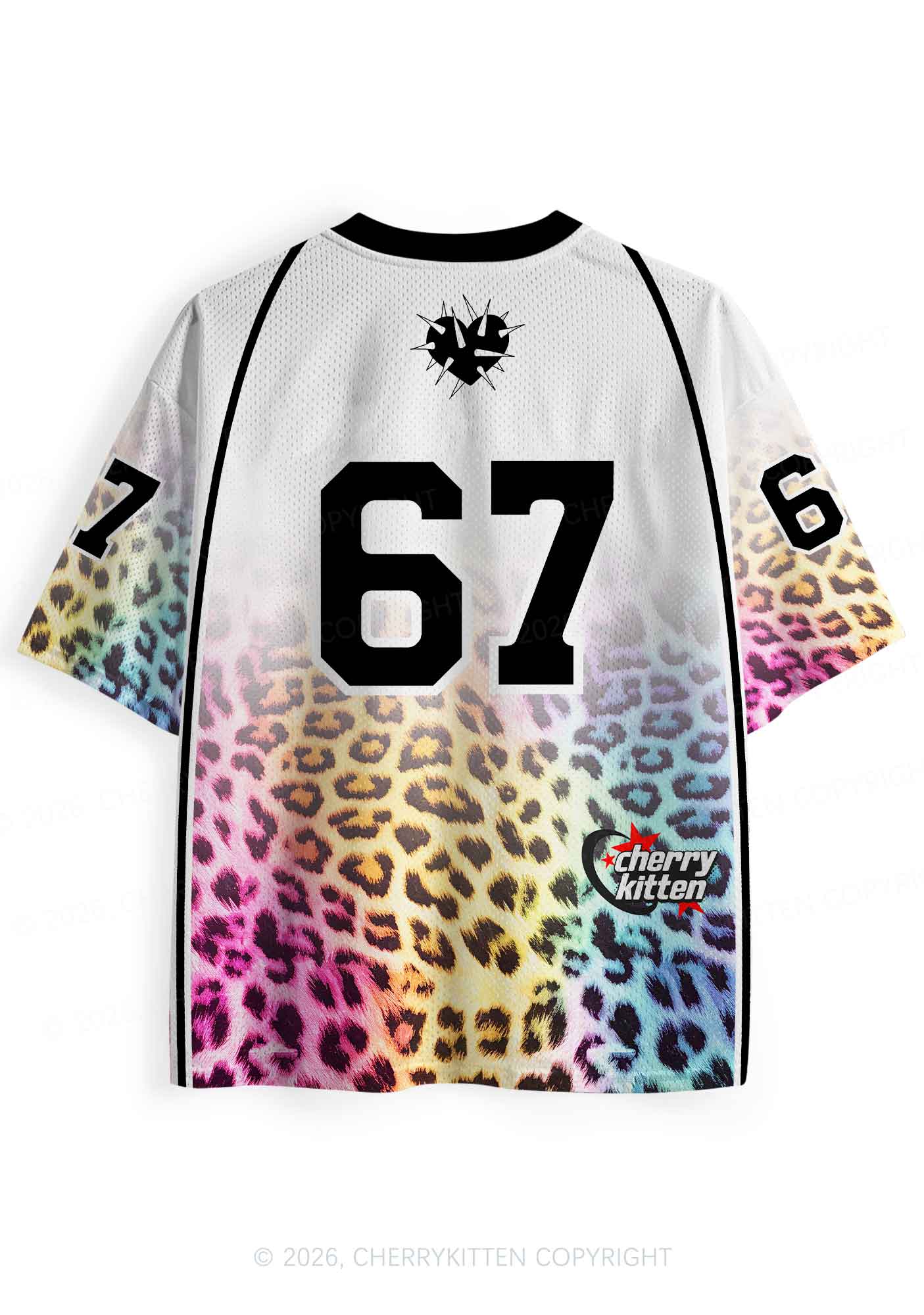 Rainbow Leopard Gay Thoughts Pride Y2K Sport Jersey Shirts Cherrykitten