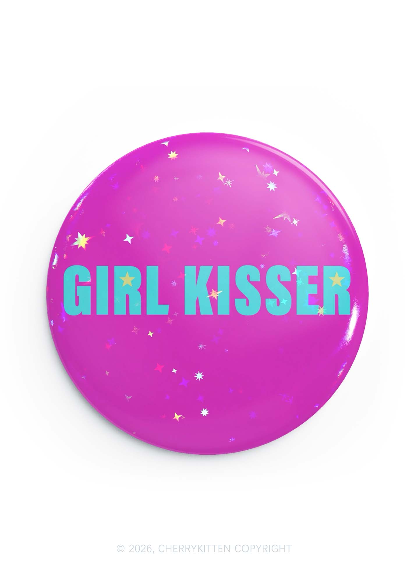Girl Kisser Pride 1Pc Y2K Pin Badge Cherrykitten