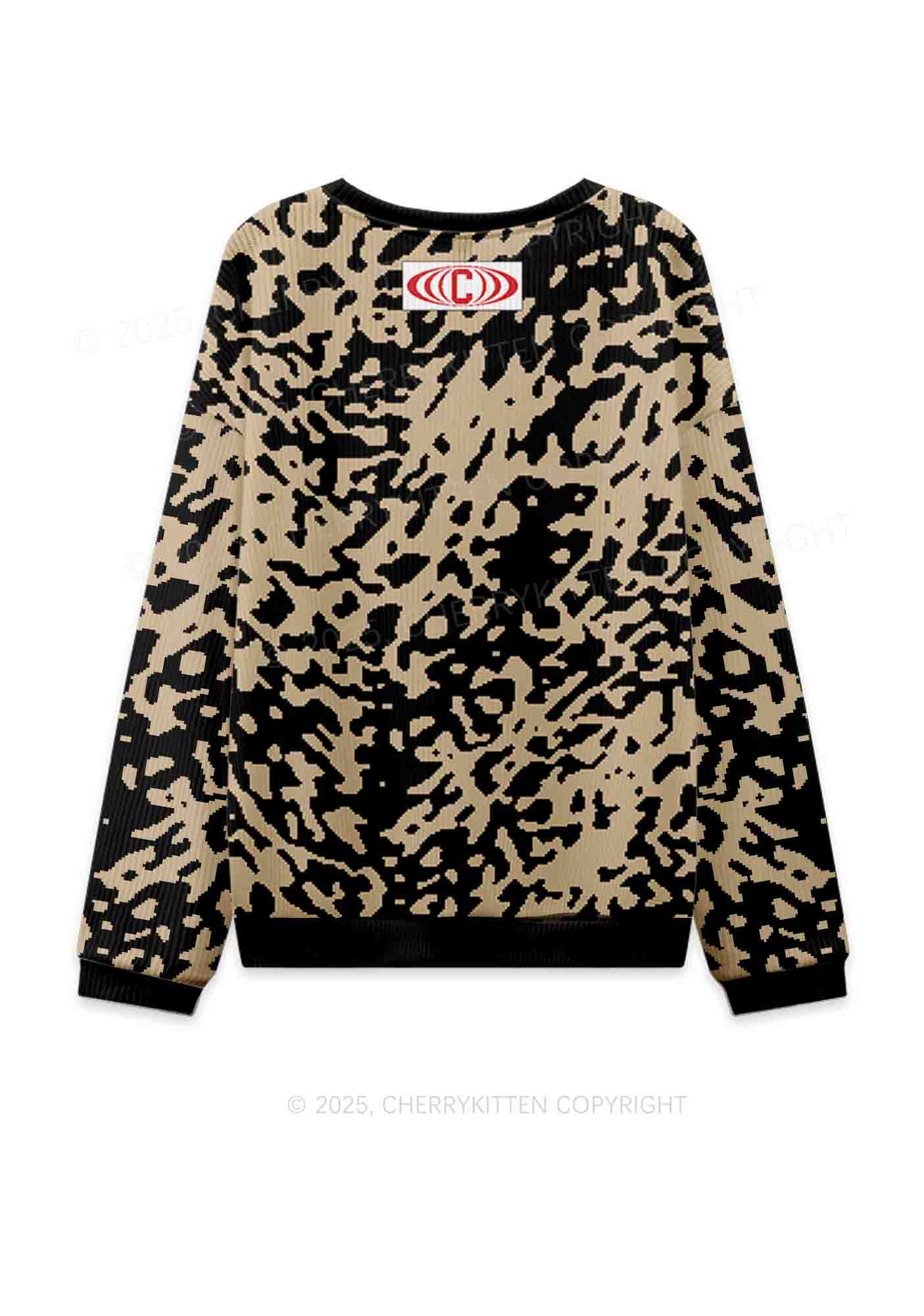 Bxxches With Tattoos Fxxk Better Y2K Christmas Knit Sweatshirt Cherrykitten