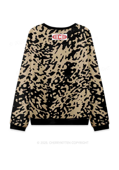 Bxxches With Tattoos Fxxk Better Y2K Christmas Knit Sweatshirt Cherrykitten