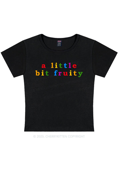 Curvy A Little Bit Fruity Pride Y2K Baby Tee Cherrykitten