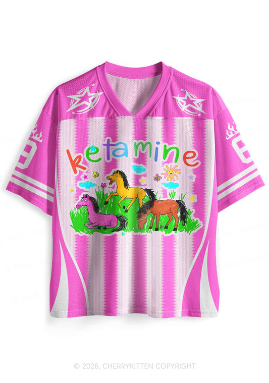 Rainbow K Pony Y2K Sport Jersey Shirts Cherrykitten