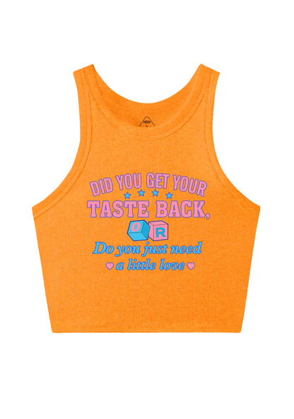 Get Your Taste Back Y2K Crop Tank Top Cherrykitten