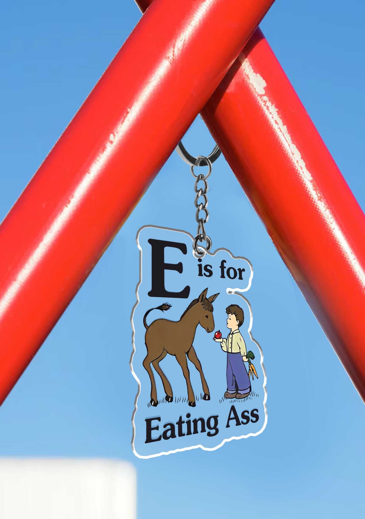 E Is For Eating Axx 1Pc Y2K Keychain Cherrykitten