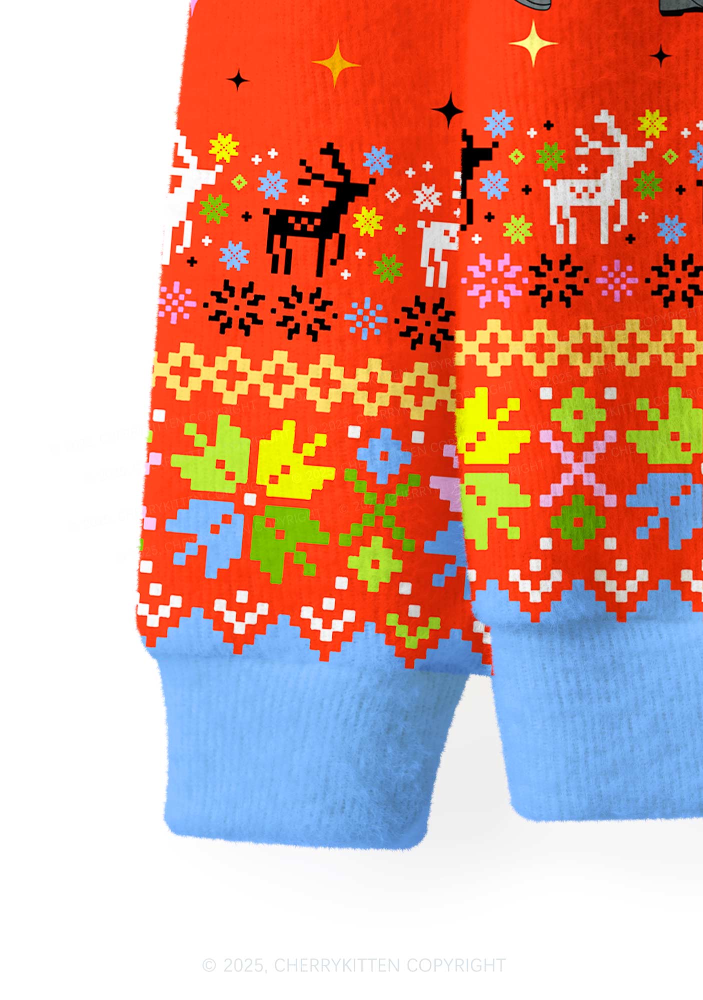 Im Not Going Y2K Christmas Cardigan Knit Sweatshirt Cherrykitten