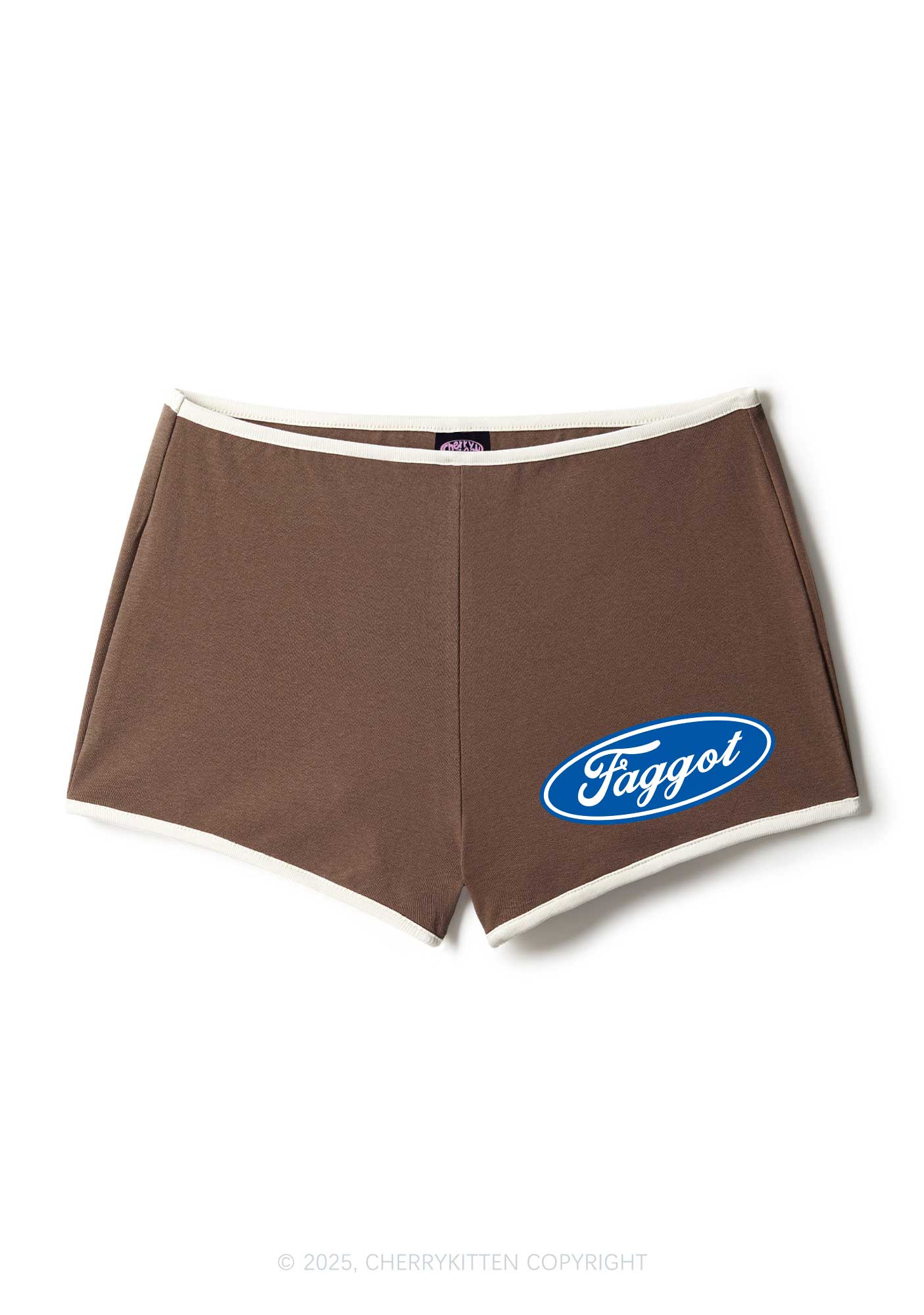 Faggot Pride Y2K Booty Shorts Cherrykitten
