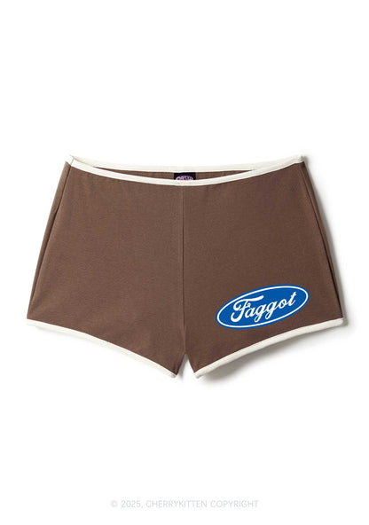 Faggot Pride Y2K Booty Shorts Cherrykitten