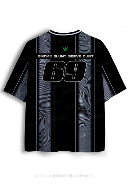 Custom Black Smoke Blunt Y2K Sport Jersey Shirts Cherrykitten