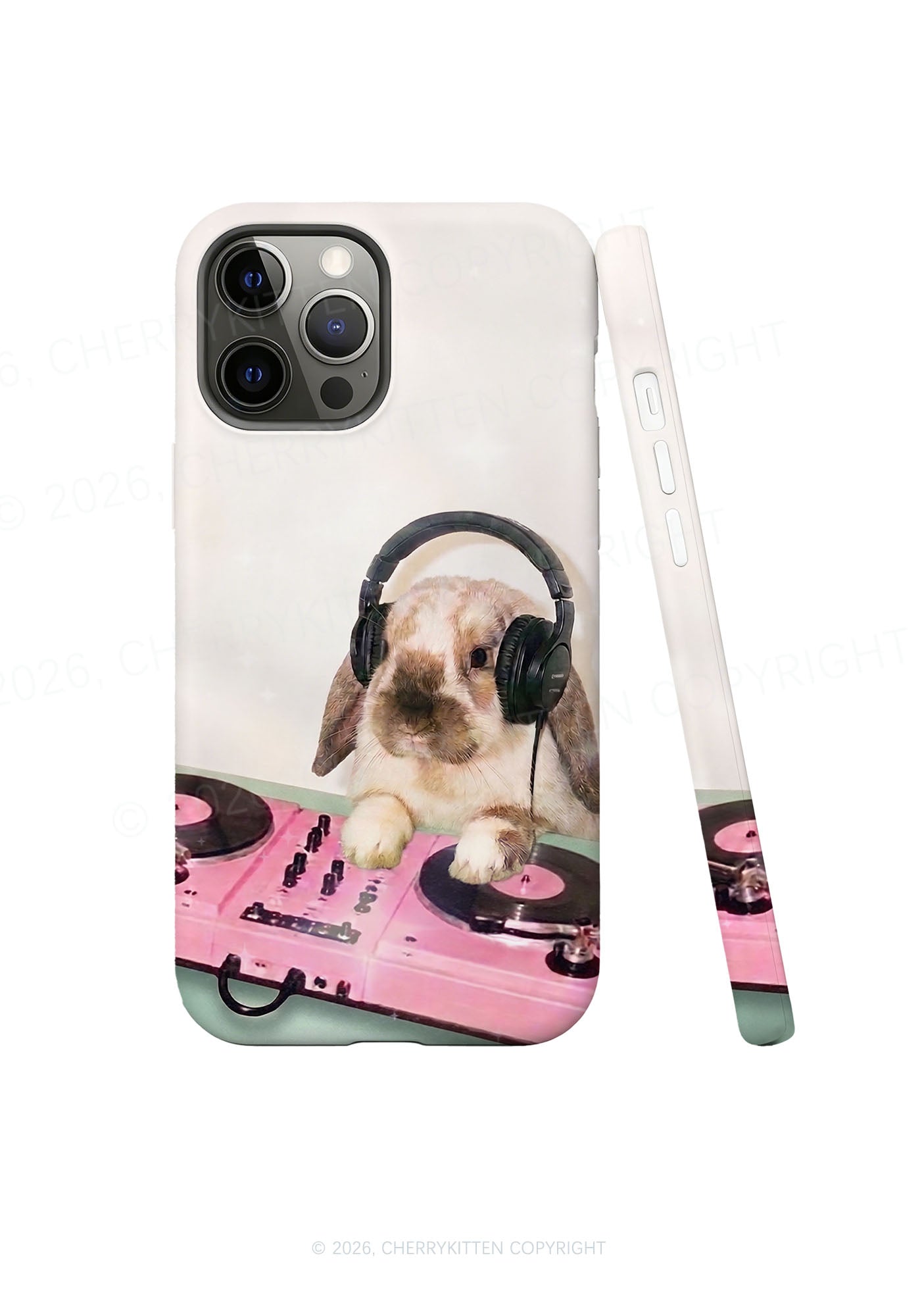 Lop Eared Bunny DJ Y2K Phone Case Cherrykitten