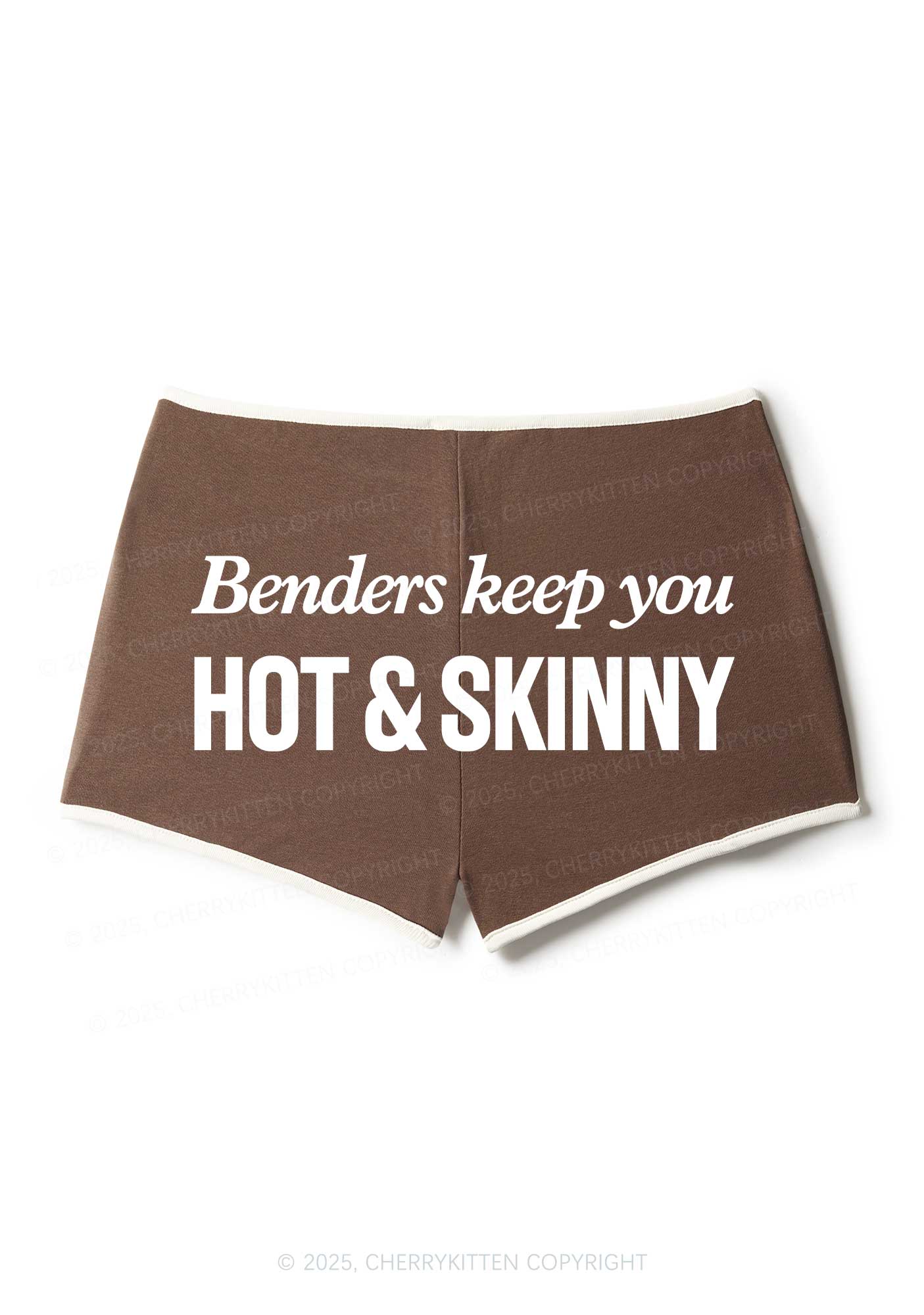 Benders Keep You Hot Skinny Y2K Booty Shorts Cherrykitten