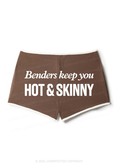 Benders Keep You Hot Skinny Y2K Booty Shorts Cherrykitten