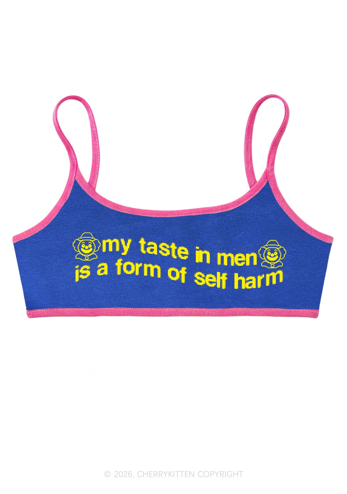 My Taste In Men Y2K Super Crop Cami Cherrykitten