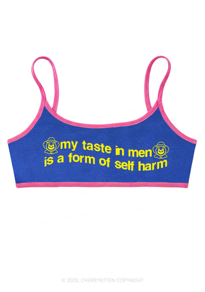 My Taste In Men Y2K Super Crop Cami Cherrykitten