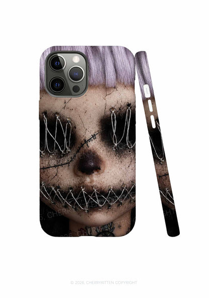 Halloween Metal Wire Face Y2K Phone Case Cherrykitten