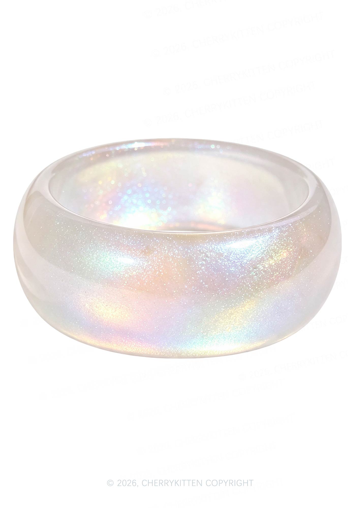 Glitter Jelly Color Y2K Cuff Bangle Cherrykitten