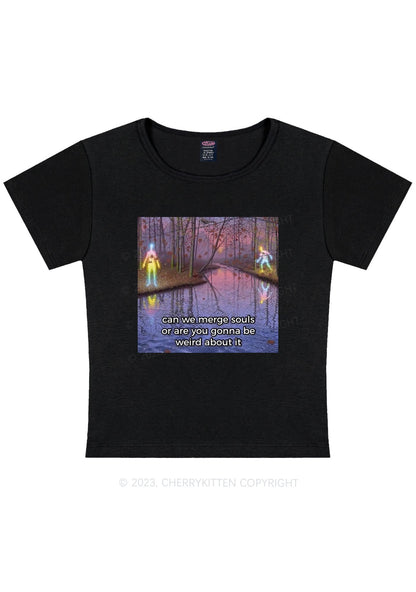Curvy Merge Souls Y2K Baby Tee Cherrykitten