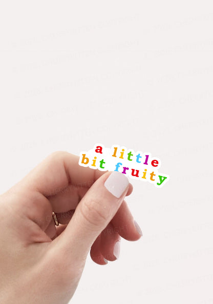 A Little Bit Fruity Pride 1pc Y2K Sticker Cherrykitten