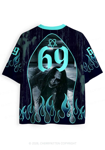 Halloween I Love S Demons Y2K Sport Jersey Shirts Cherrykitten