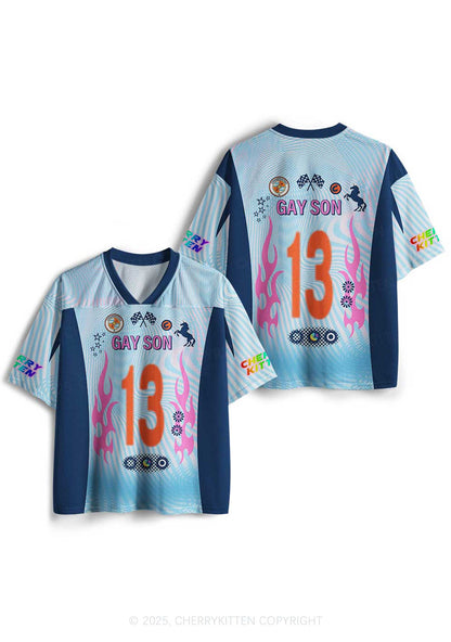 Custom Gay Son Pride Y2K Sport Jersey Shirts Cherrykitten