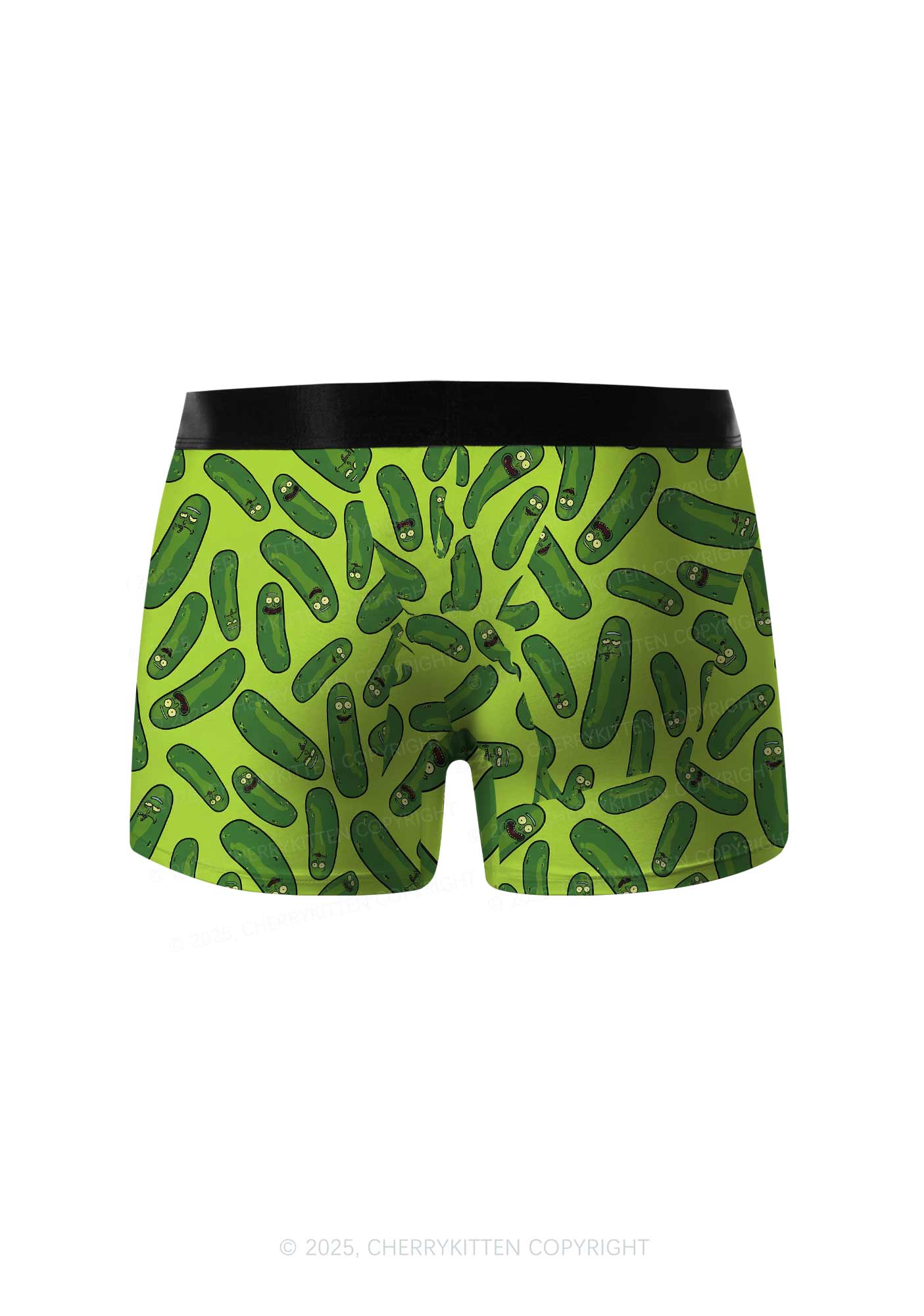 Green Pickles Y2K Print Men Boxer Briefs Cherrykitten