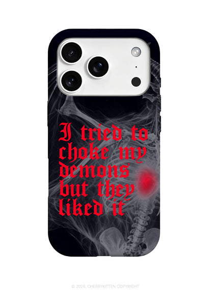 Halloween Choke Demons They Liked Y2K Phone Case Cherrykitten