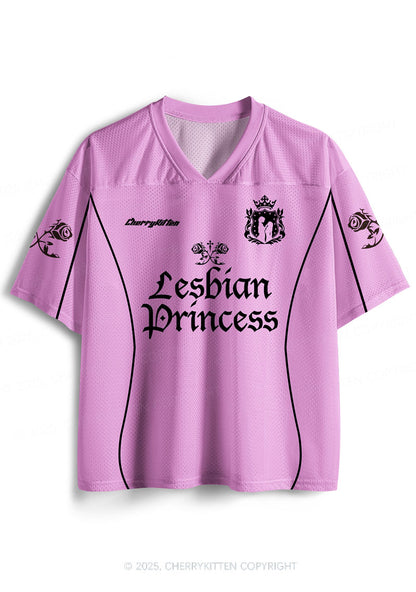 Custom Lesbian Princess Rose Pride Y2K Sport Jersey Shirts Cherrykitten