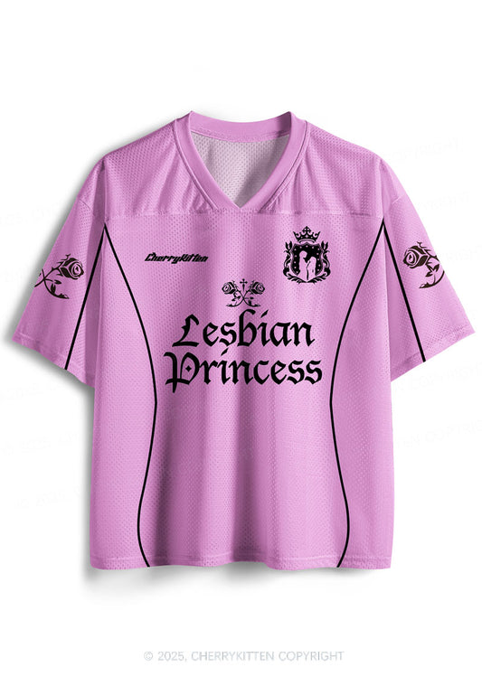 Custom Lesbian Princess Rose Pride Y2K Sport Jersey Shirts Cherrykitten