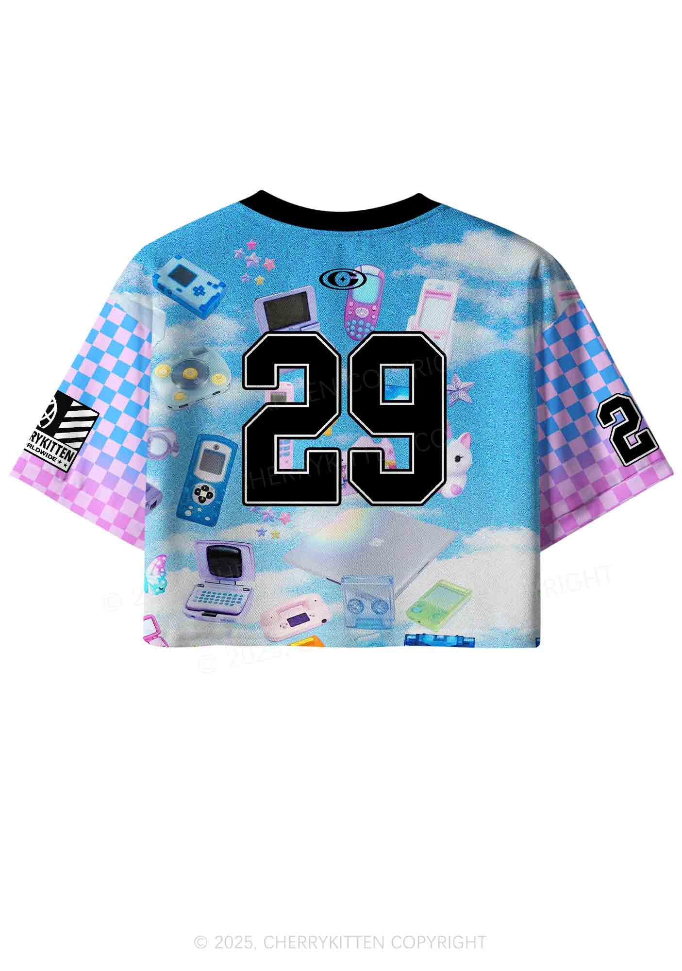 Custom Punk Digital Y2K Crop Sport Jersey Shirts Cherrykitten