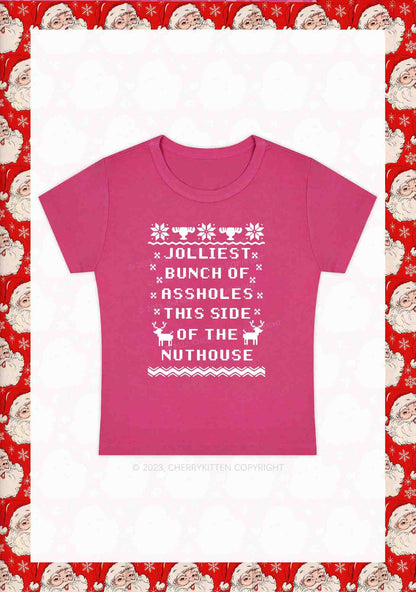Jolliest Christmas Baby Tee Cherrykitten