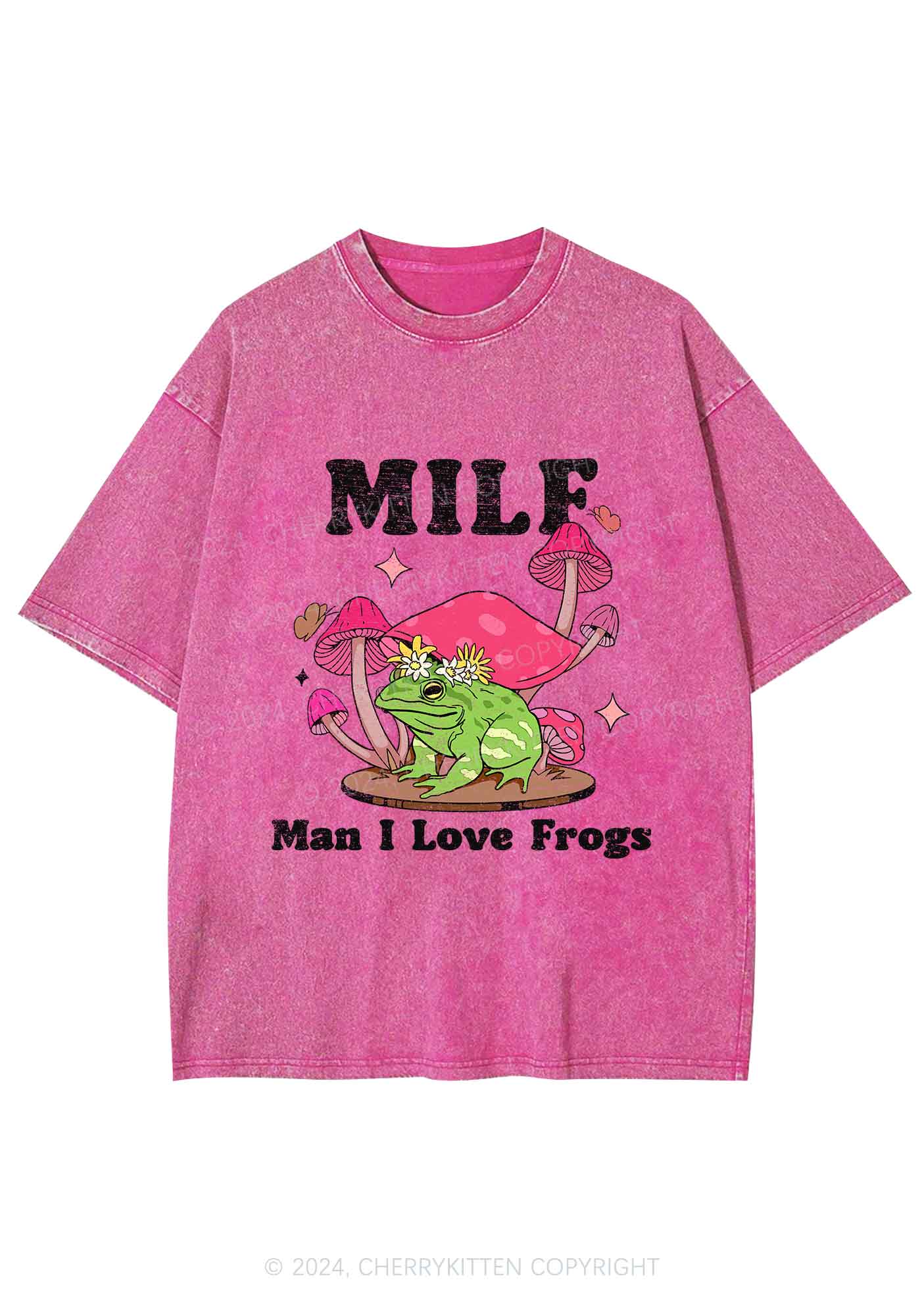 Mxxf Frog Y2K Washed Tee Cherrykitten