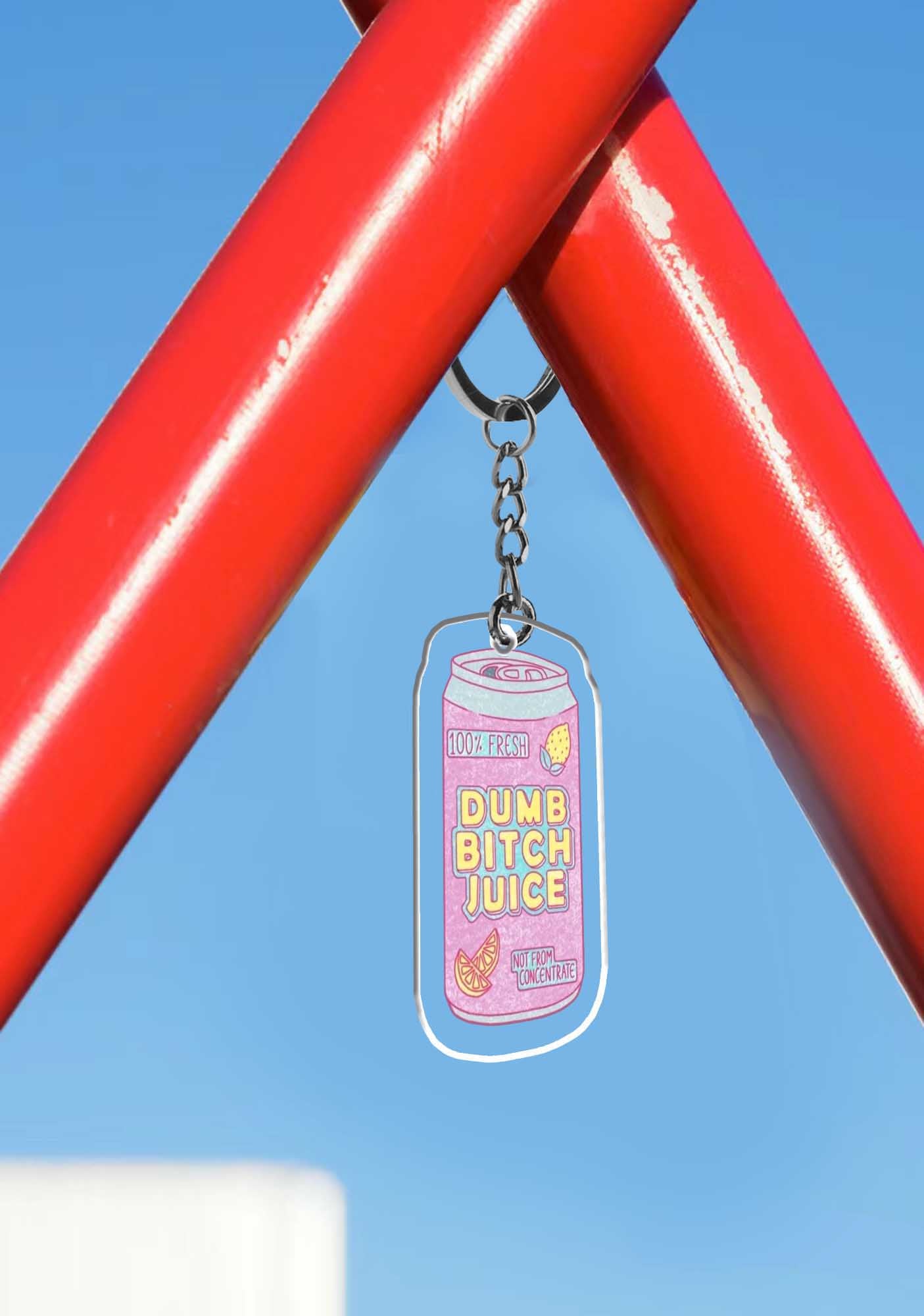 Dumb Bxxch Juice 1Pc Y2K Keychain Cherrykitten