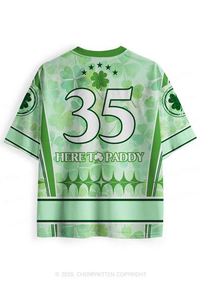 Custom Here To Paddy St Patricks Y2K Sport Jersey Shirts Cherrykitten