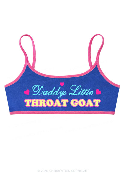Daddys Little Throat Goat Y2K Super Crop Cami Cherrykitten