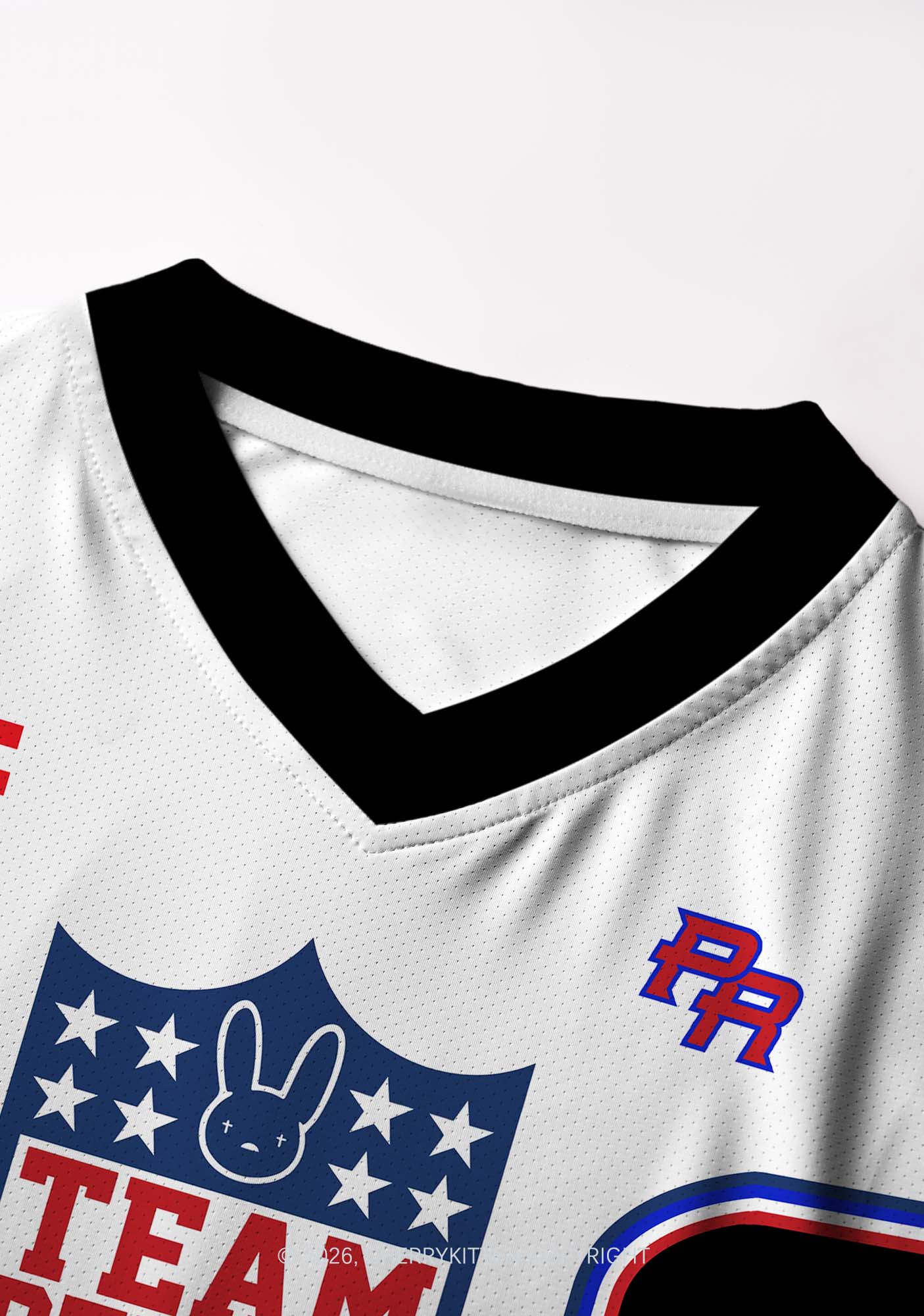 Team Bunny Y2K Crop Football Jersey Shirts Cherrykitten