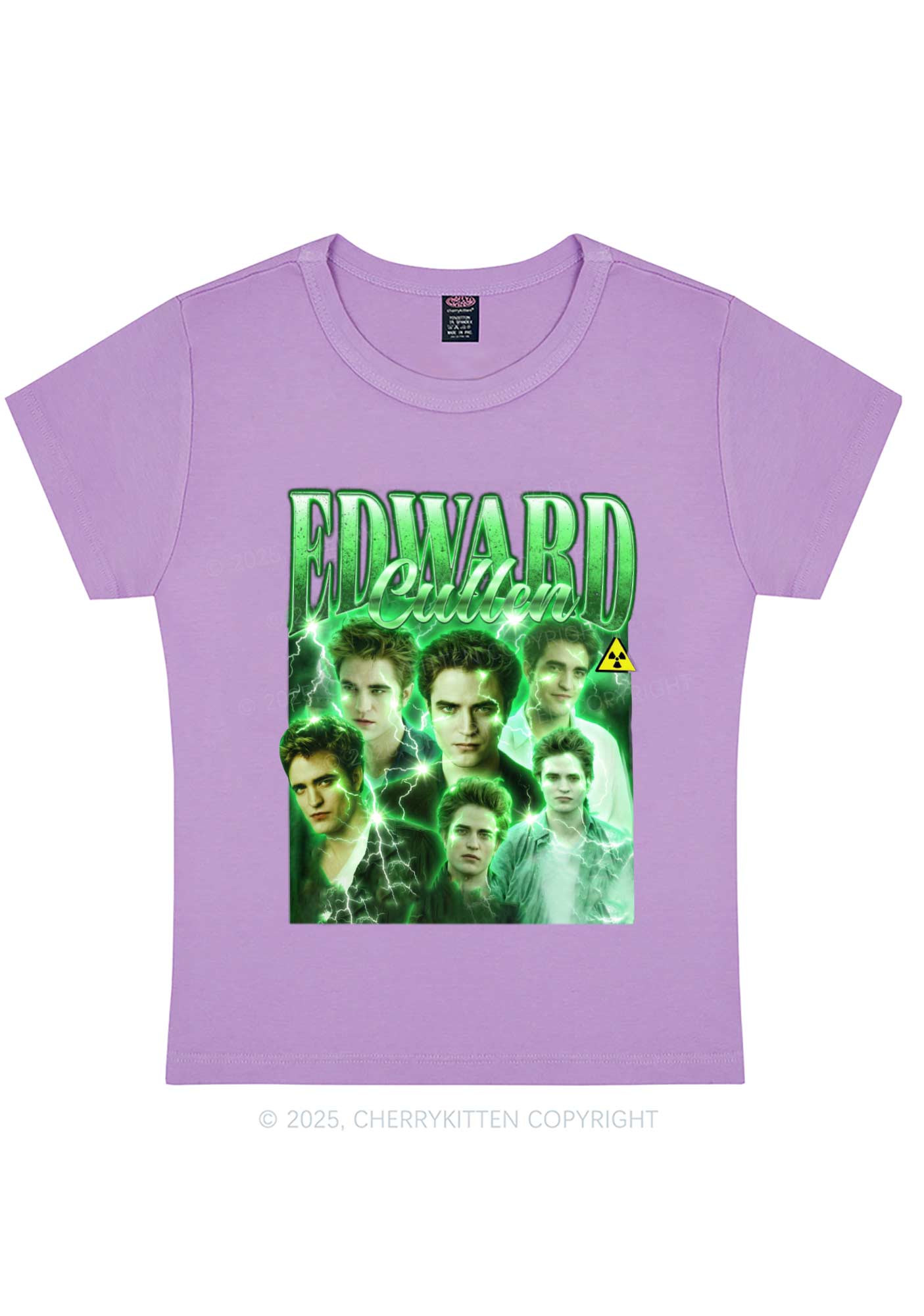 EC Green Lightning Y2K Baby Tee Cherrykitten