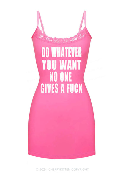 Do Whatever You Want Y2K Lace Slip Dress Cherrykitten