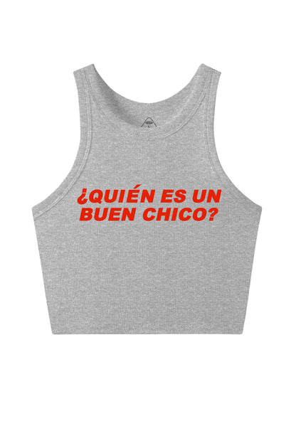 Quien Es Un Buen Chico Y2K Crop Tank Top Cherrykitten