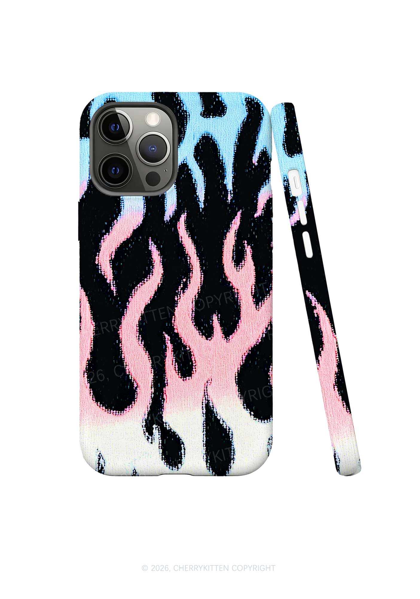 Trans Flame Pride Y2K Phone Case Cherrykitten
