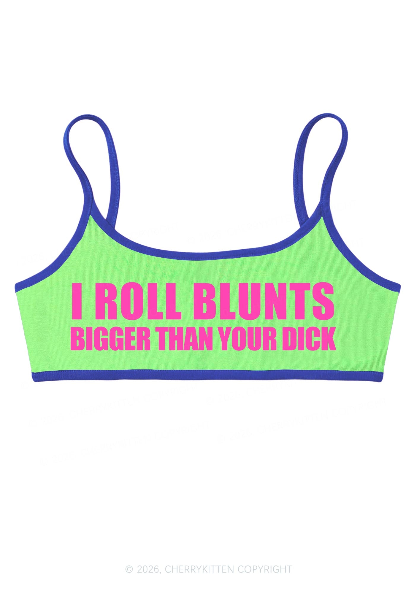 I Roll Blunts Y2K Super Crop Cami Cherrykitten