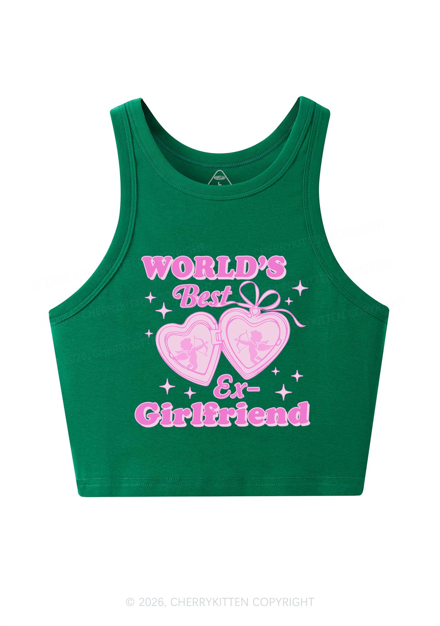 Worlds Best Ex GF Valentine's Day Y2K Crop Tank Top Cherrykitten
