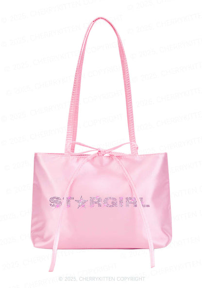 Rhinestone Stargirl Y2K Satin Bags Cherrykitten
