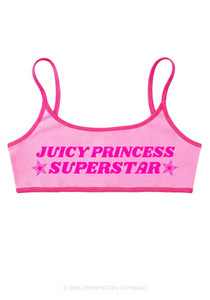 Juicy Princess Superstar Y2K Super Crop Cami Cherrykitten