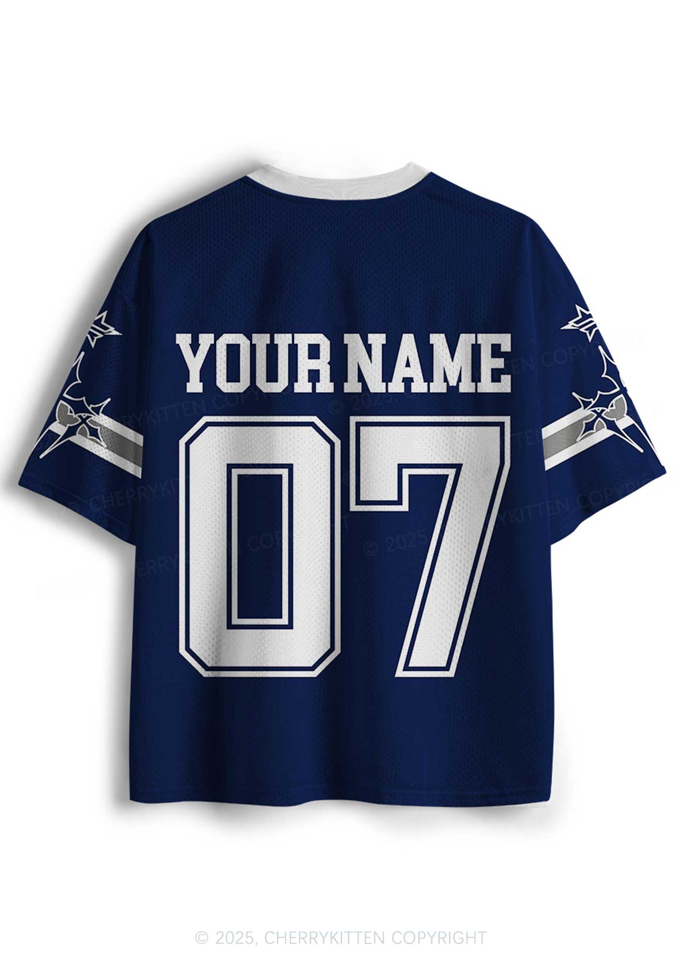 Custom Dark Blue Alpha Male Y2K Mesh Jersey Shirts Cherrykitten