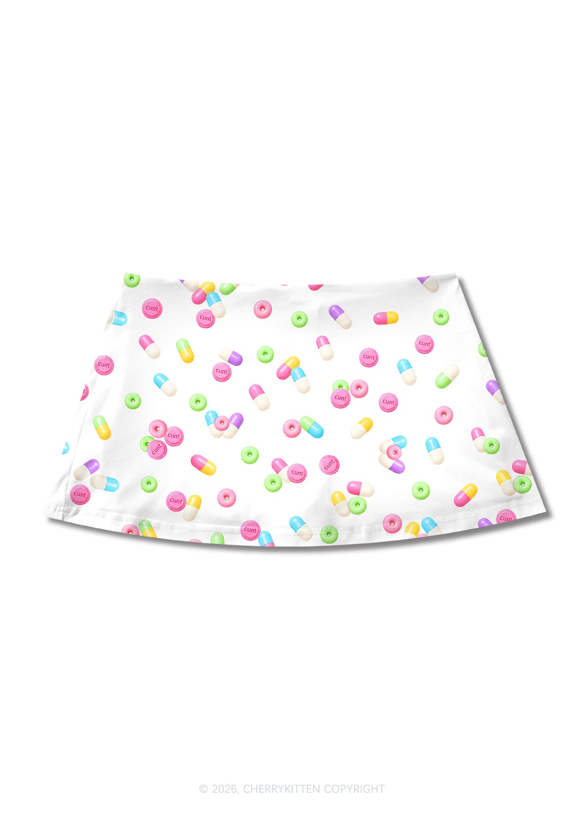 Cxxt Candy Capsule Y2K Print Mini Skirt Cherrykitten