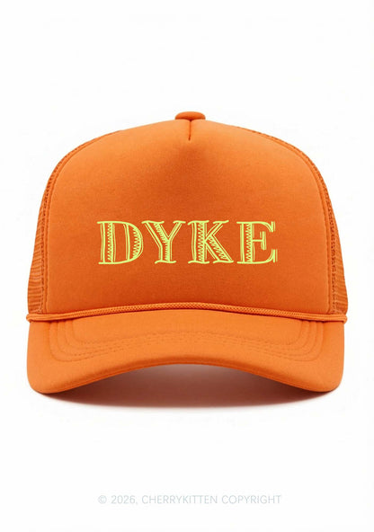 DYKE Pride Y2K Trucker Hat Cherrykitten