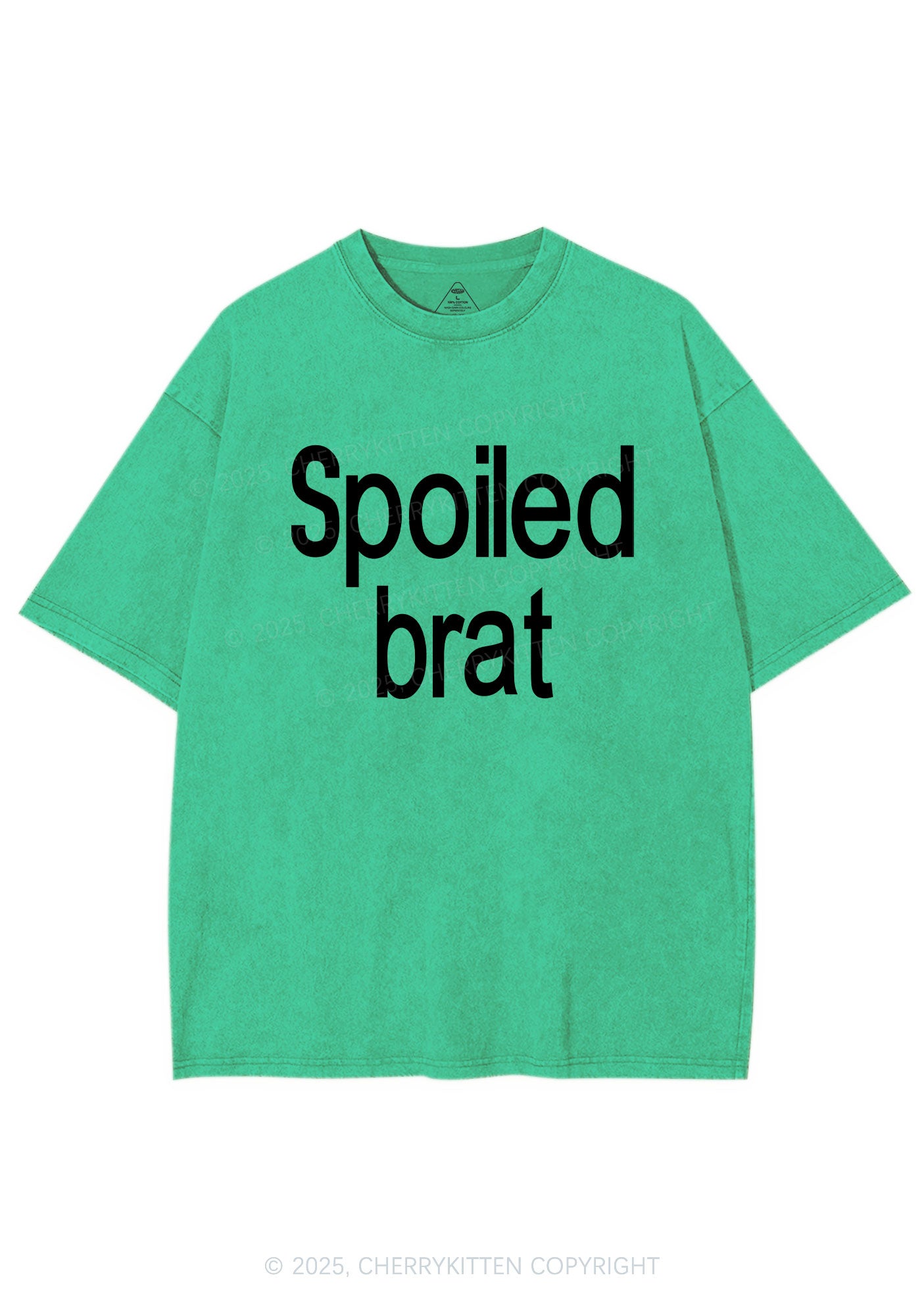 Spoiled Brat Y2K Shirts Washed Tee Cherrykitten
