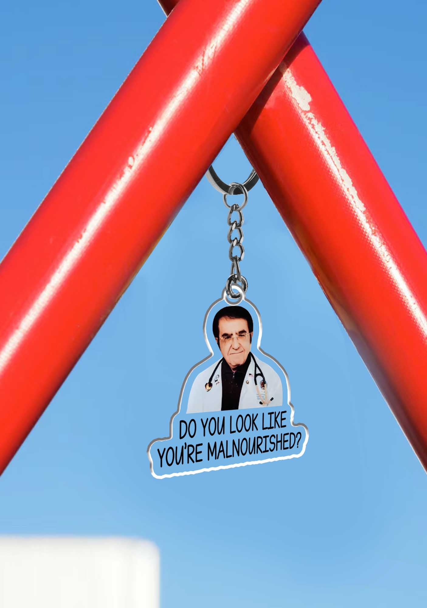 You're Malnourished 1Pc Y2K Keychain Cherrykitten